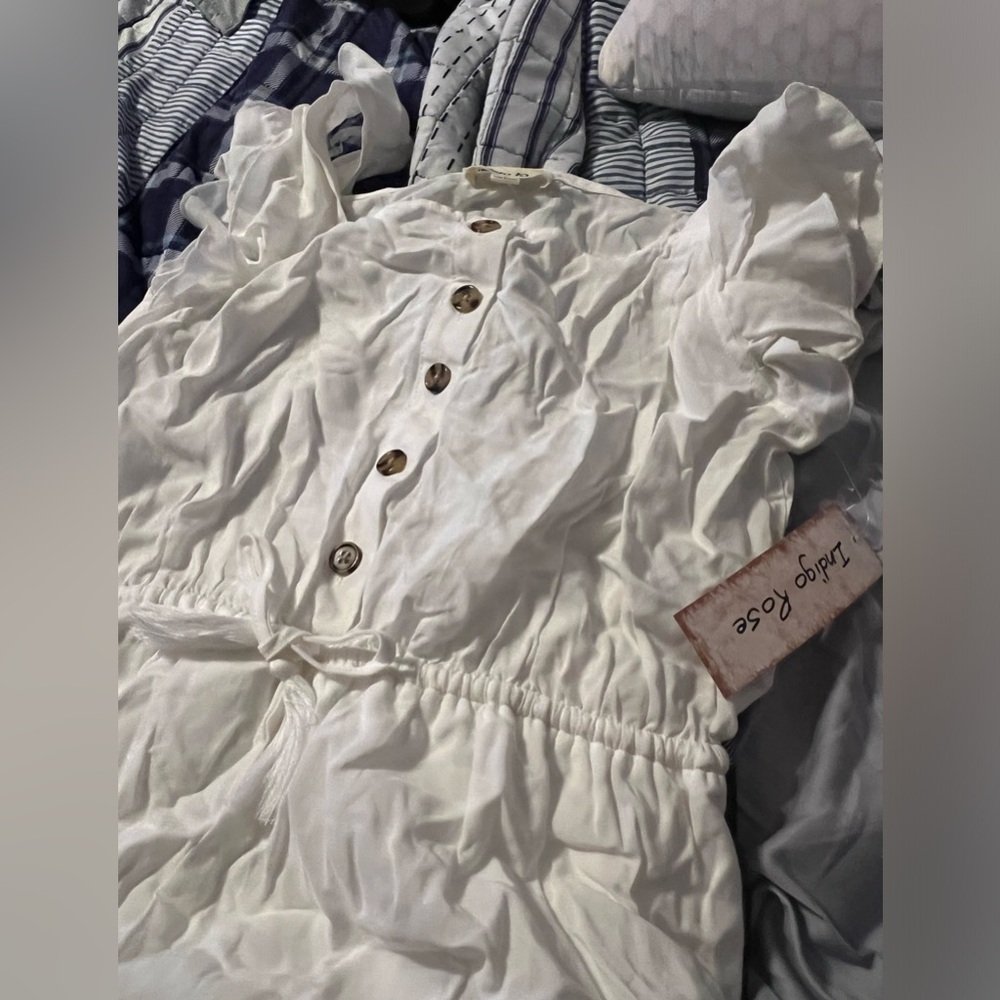 White high-low dress very comfy and NEW
